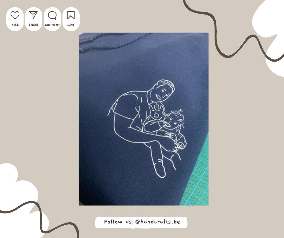 Sweat à capuche (Unisex) - Dessin au trait