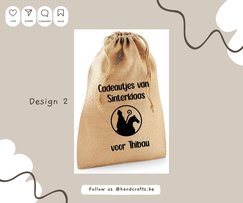 Katoenen zakje - Sinterklaas