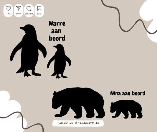 Sticker vinyl - Kind aan boord