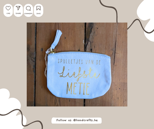 Organische accessoiretas - Spulletjes van de liefste metie